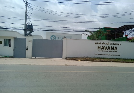 Cổng lùa tự động nhà máy sản xuất mỹ phẩm HAVANA